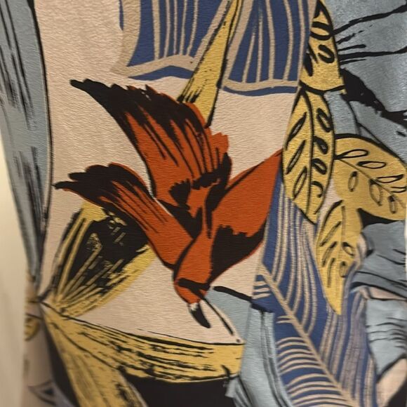 Scanlan Theodore Tropical Print Spaghetti Strap Top, US8 - Picture 4 of 8